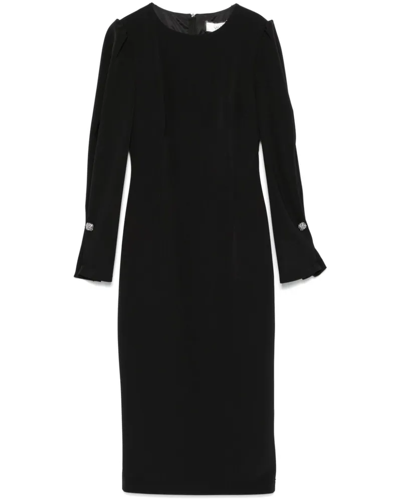 NISSA Cady Midikleid - Schwarz Schwarz