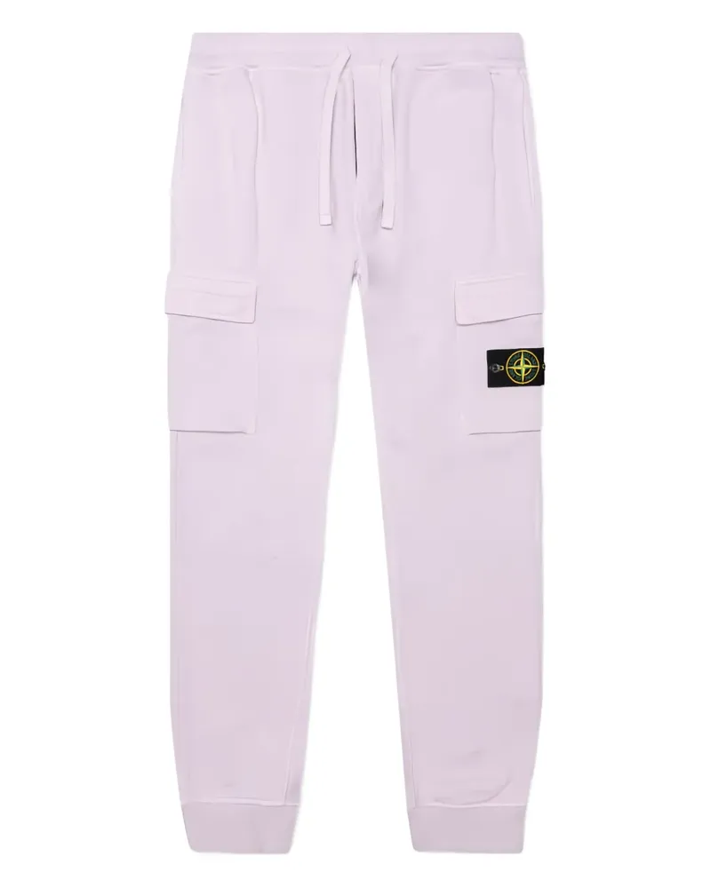 Stone Island Jogginghose mit Kompass-Patch - Rosa Rosa