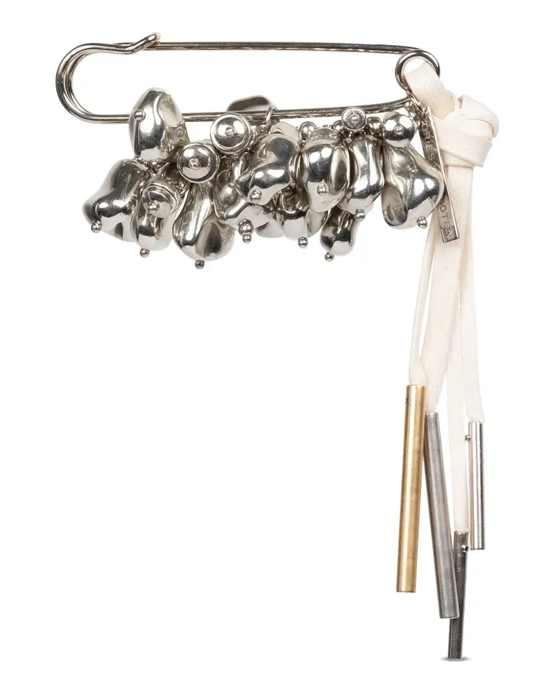 Dries van Noten Anstecknadel-Brosche mit Schmuckdetail - Silber Silber