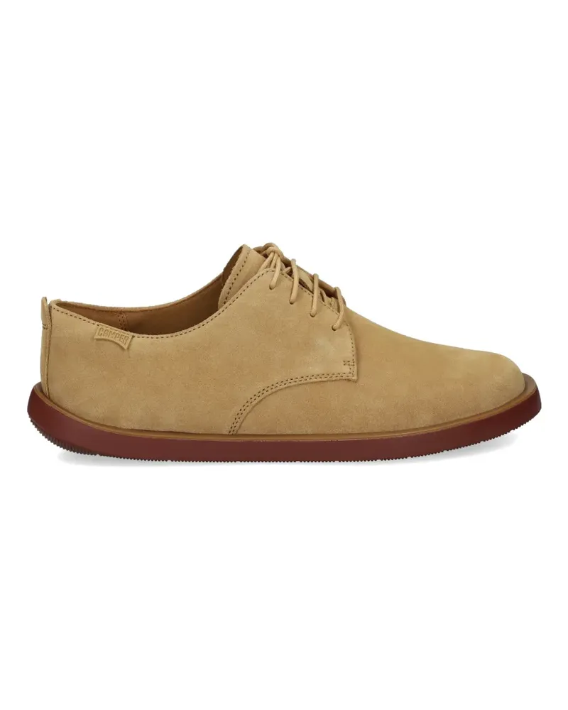 Camper suede leather derby shoes - Nude Nude