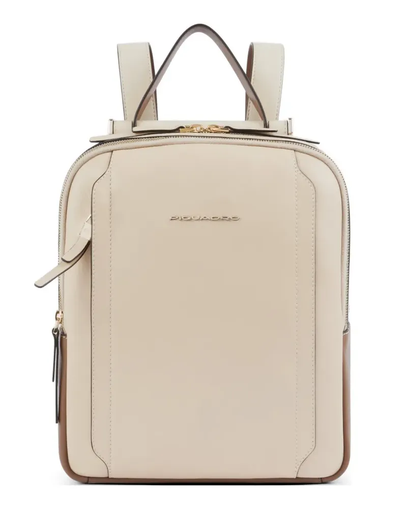 Piquadro top handle backpack - Nude Nude