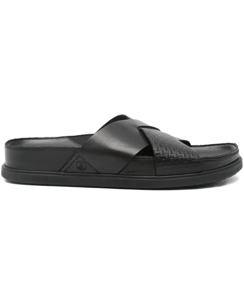 Clarks Torford Sandalen mit überkreuzten Riemen - Schwarz Schwarz