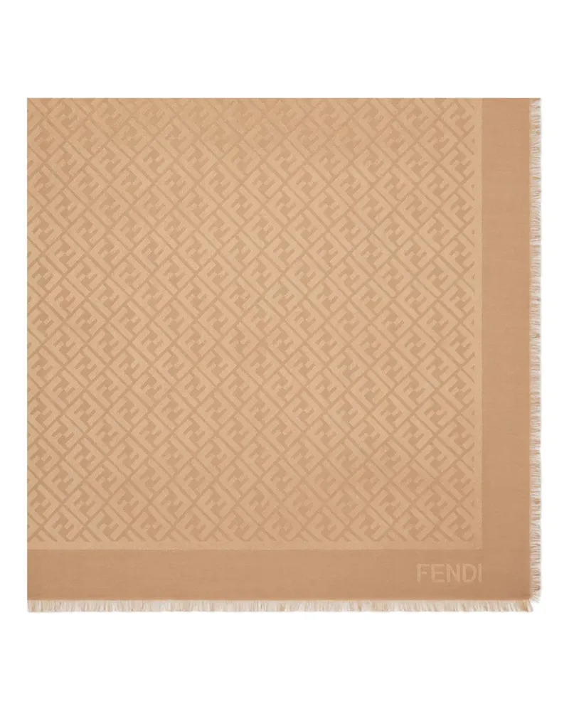 Fendi Schal mit FF - Braun Braun