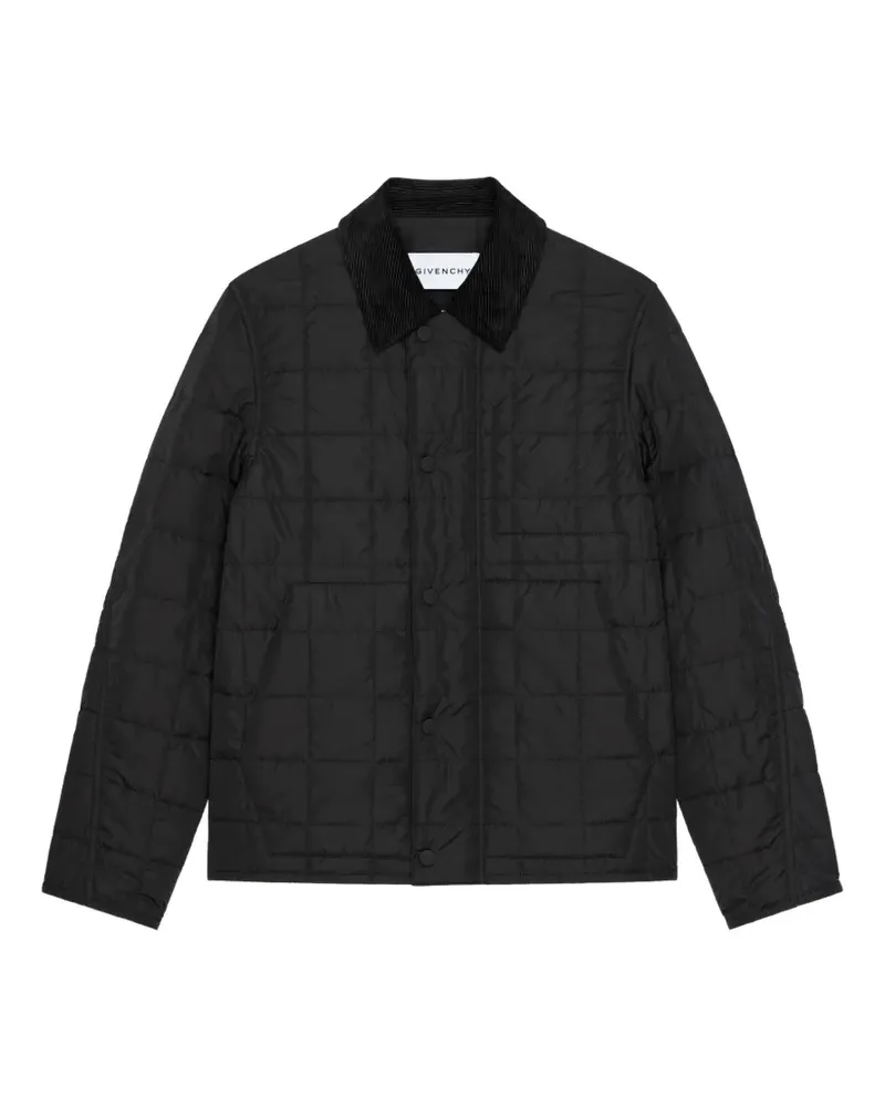 Givenchy Gesteppte Couture Seam Jacke - Schwarz Schwarz