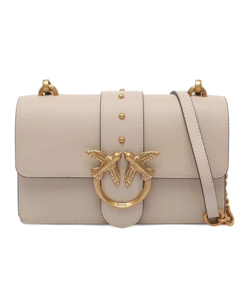 Pinko Schultertasche mit Logo-Verzierung - Nude Nude