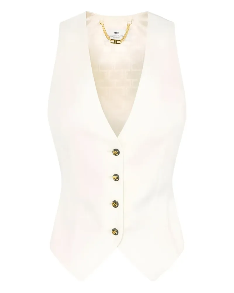 Elisabetta Franchi elasticated waistcoat - Nude Nude