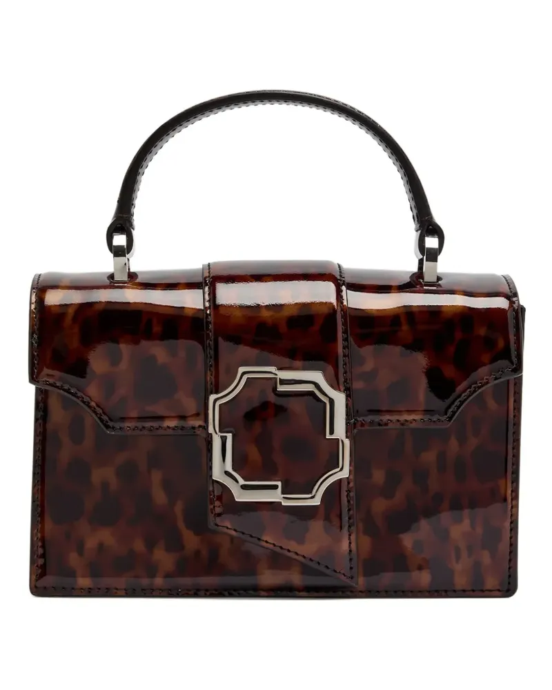 Malone Souliers Audrey tortoiseshell-pattern tote bag - Braun Braun