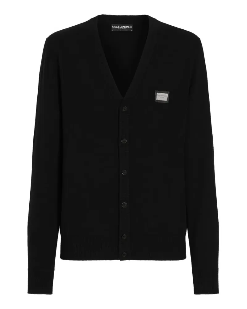Dolce & Gabbana Cardigan mit Logo-Detail - Schwarz Schwarz