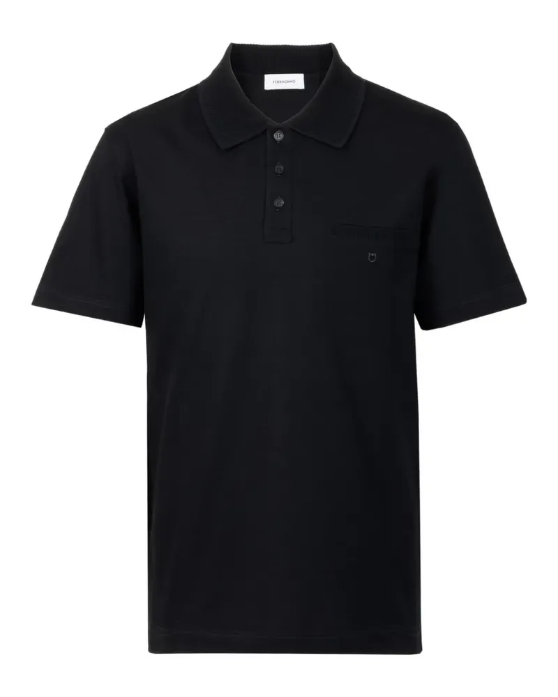 Ferragamo Poloshirt aus Baumwolle - Schwarz Schwarz