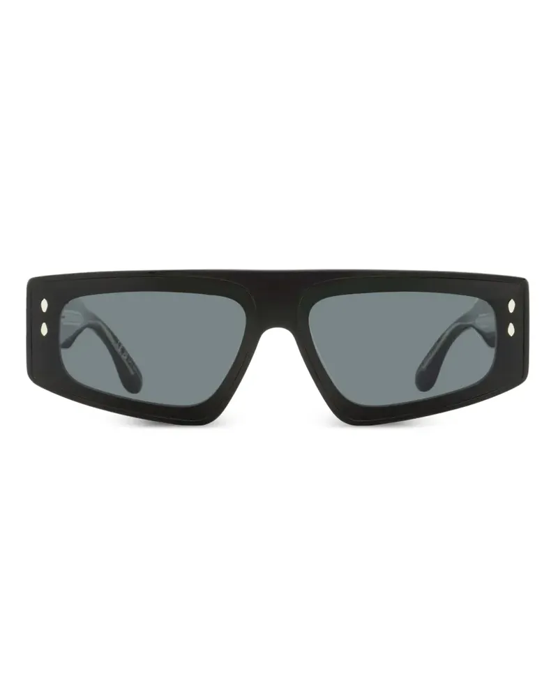 Isabel Marant geometric-frame sunglasses - Schwarz Schwarz