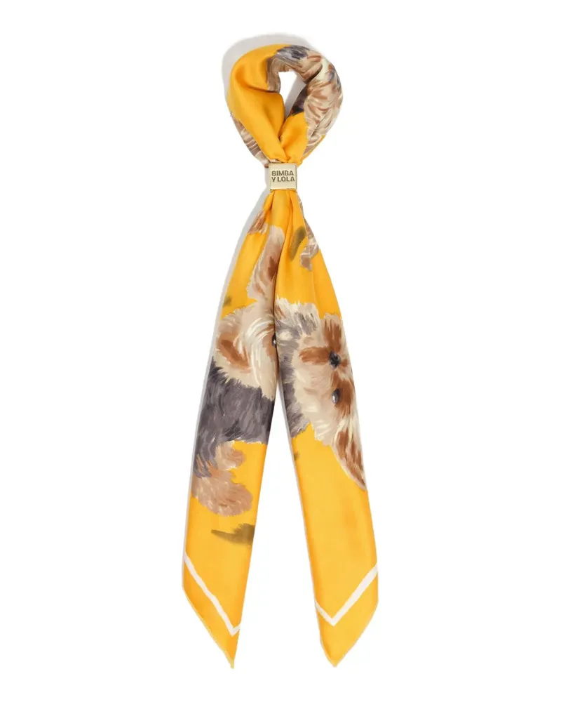 BIMBA Y LOLA Schal mit grafischem Print - Orange Orange