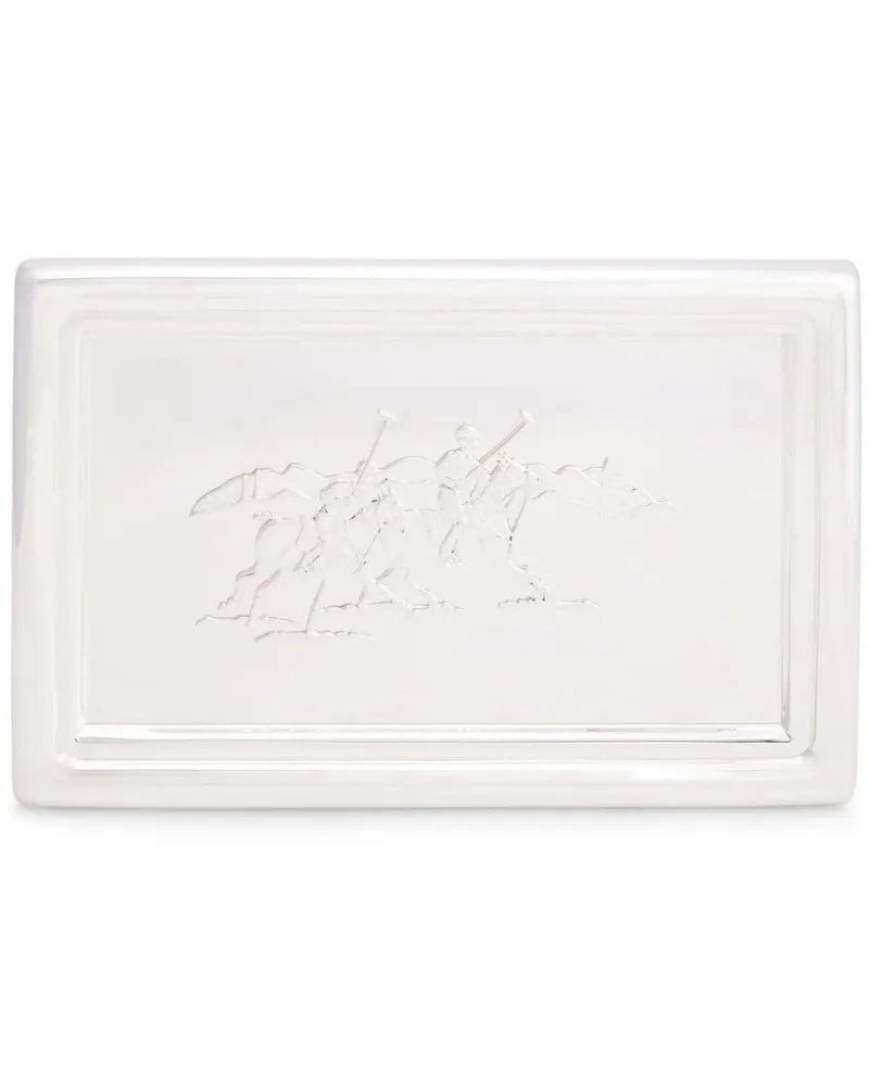 Ralph Lauren Home Vide-Poche Tablett aus Messing - Silber Silber