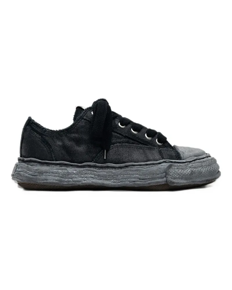 MIHARAYASUHIRO Peterson23" OG sole brushed-twill low-top sneakers - Schwarz Schwarz