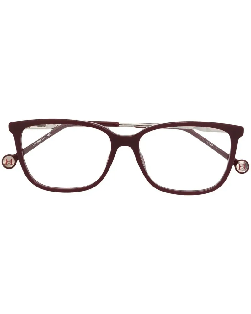 Carolina Herrera New York Eckige Brille - Rot Rot