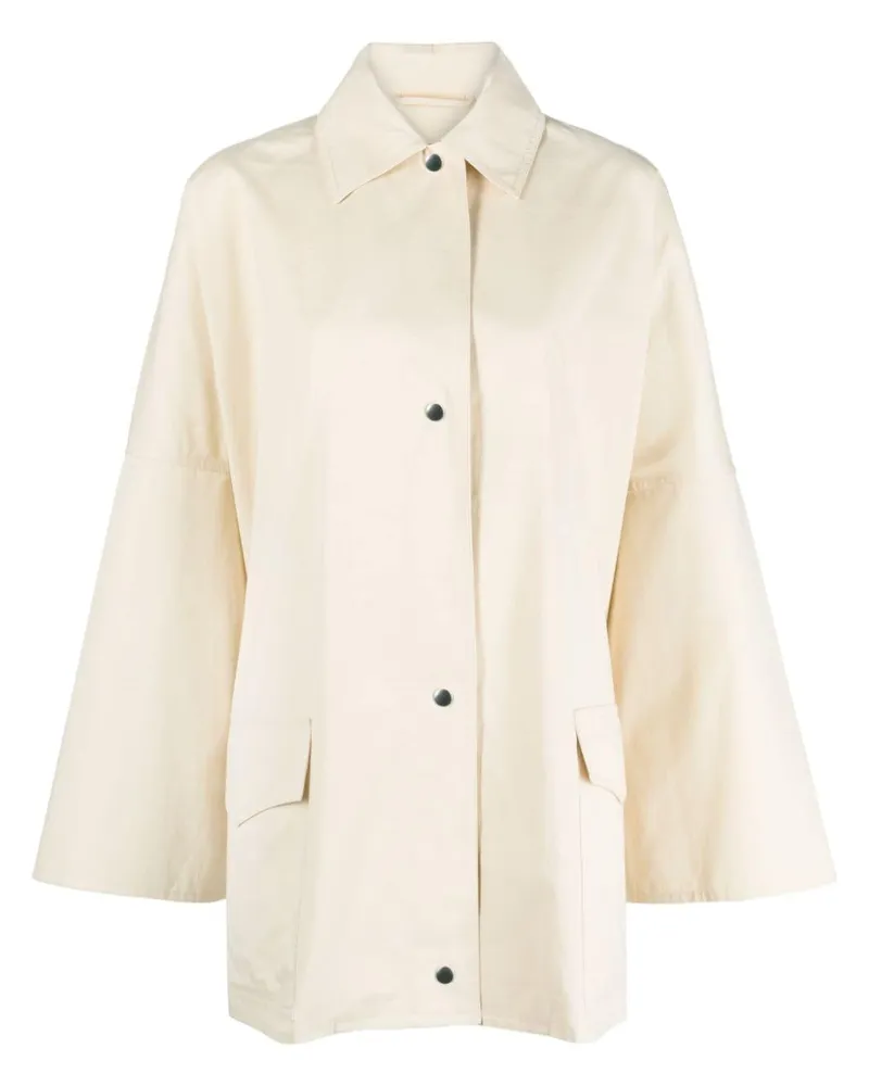 Totême Hemdjacke aus Bio-Baumwolle - Nude Nude