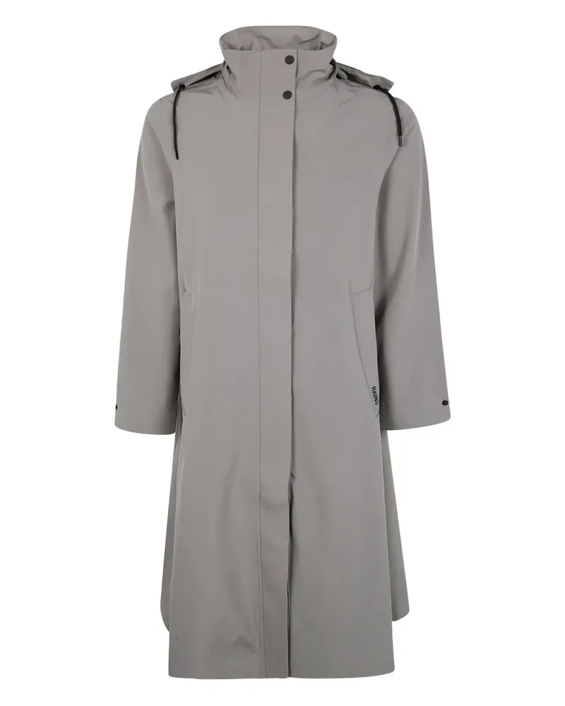 RAINS Suva Vision Softshell Regenmantel in A-Linie - Grau Grau