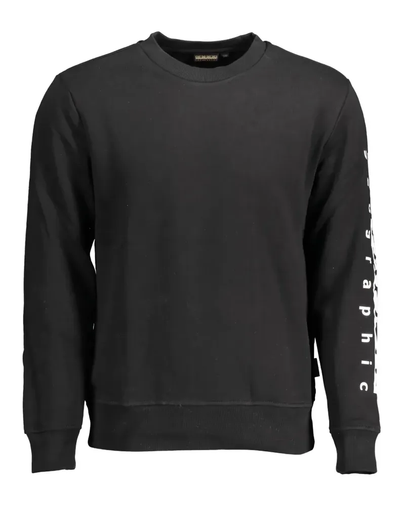 Napapijri Pullover mit grafischem Print - Schwarz Schwarz