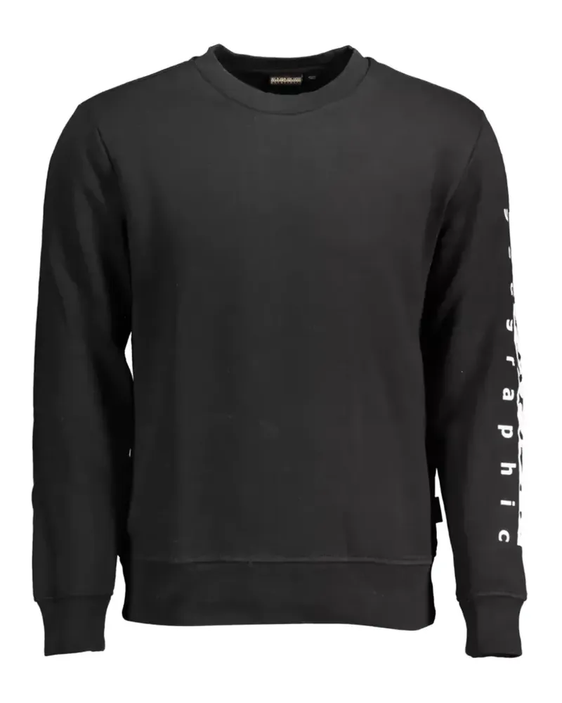 Napapijri Pullover mit grafischem Print - Schwarz Schwarz