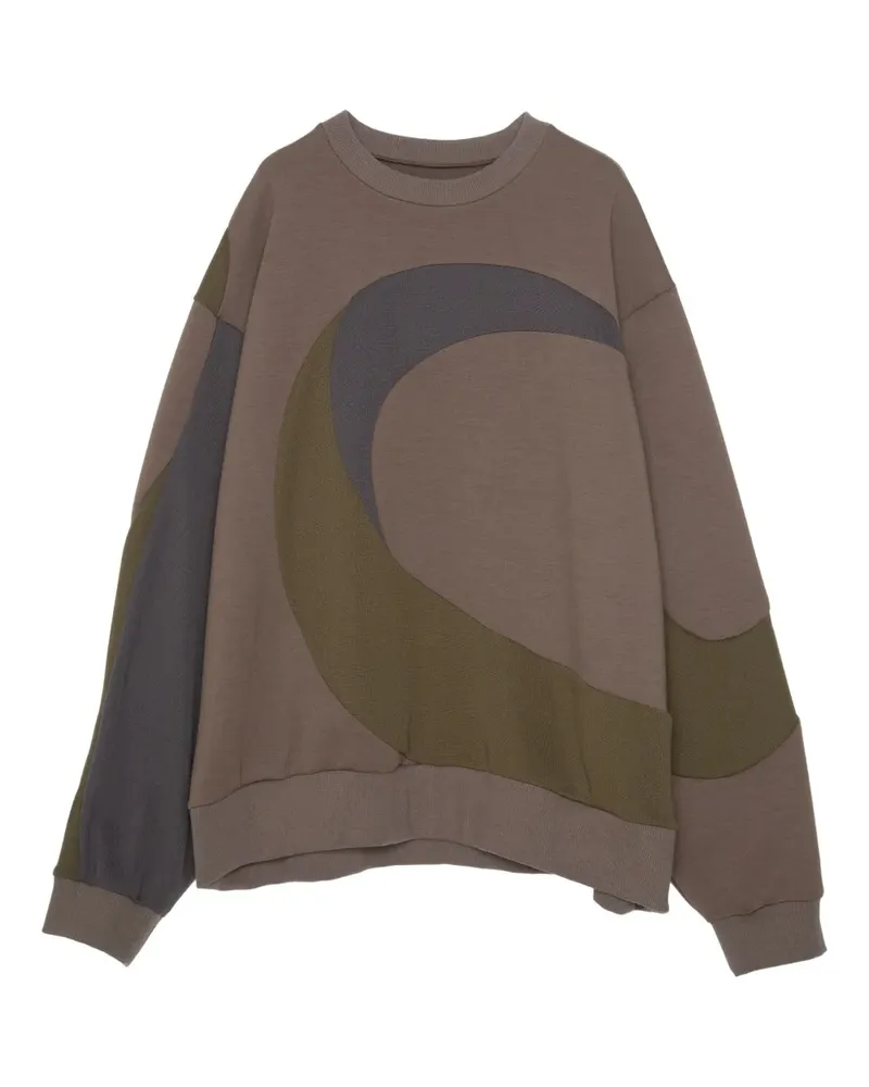 Yoshio Kubo Sweatshirt mit Rundhalsausschnitt - Braun Braun