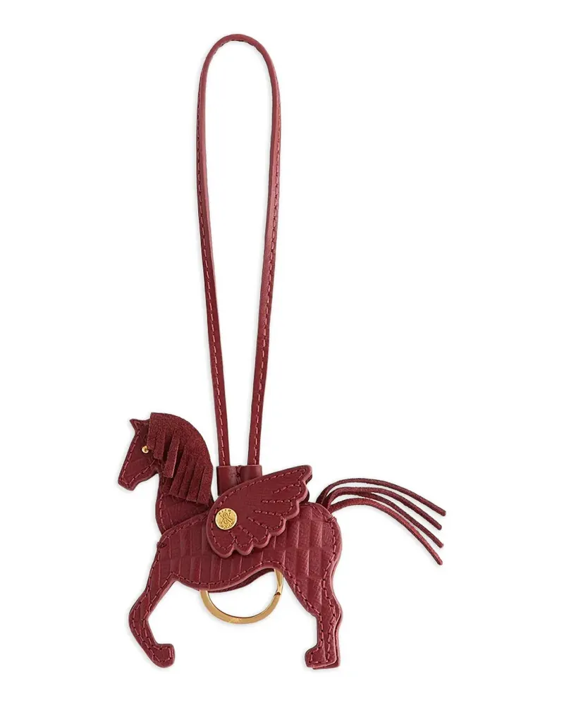 KITH Pegasus leather key holder - Rot Rot