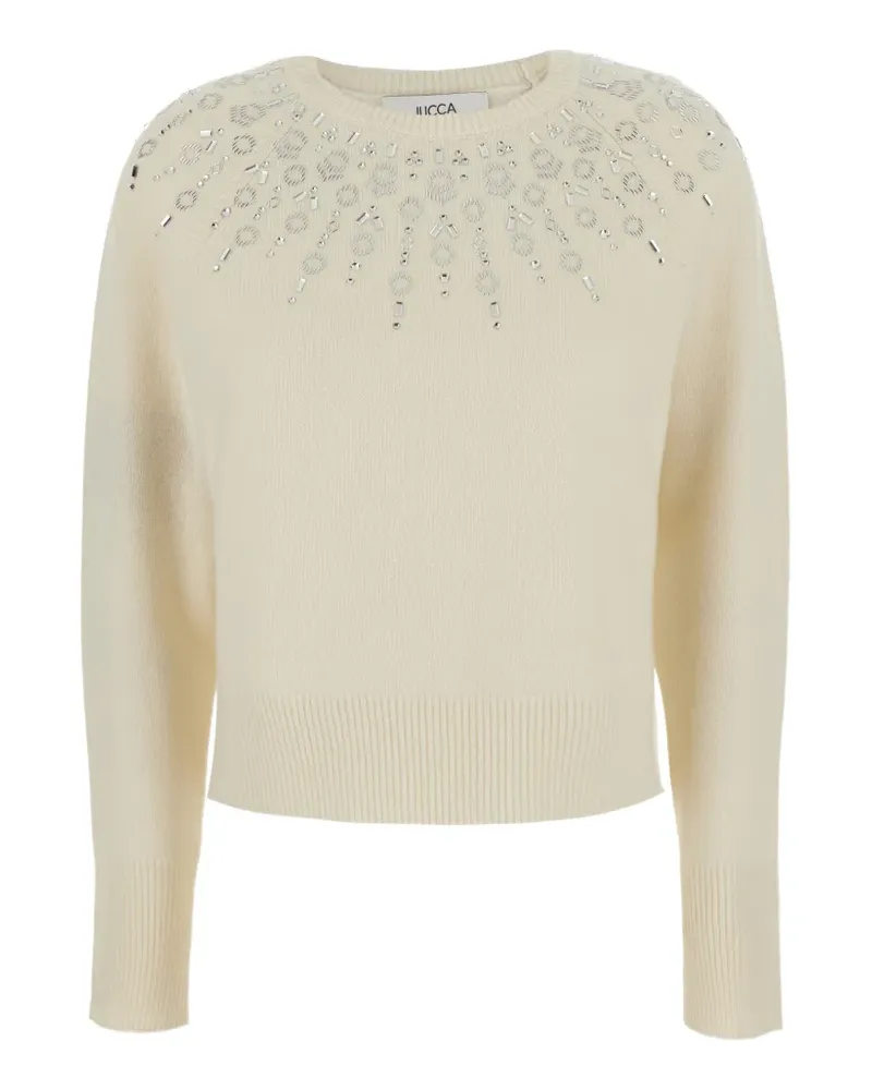 Jucca crystal-embellished sweater - Weiß Weiß