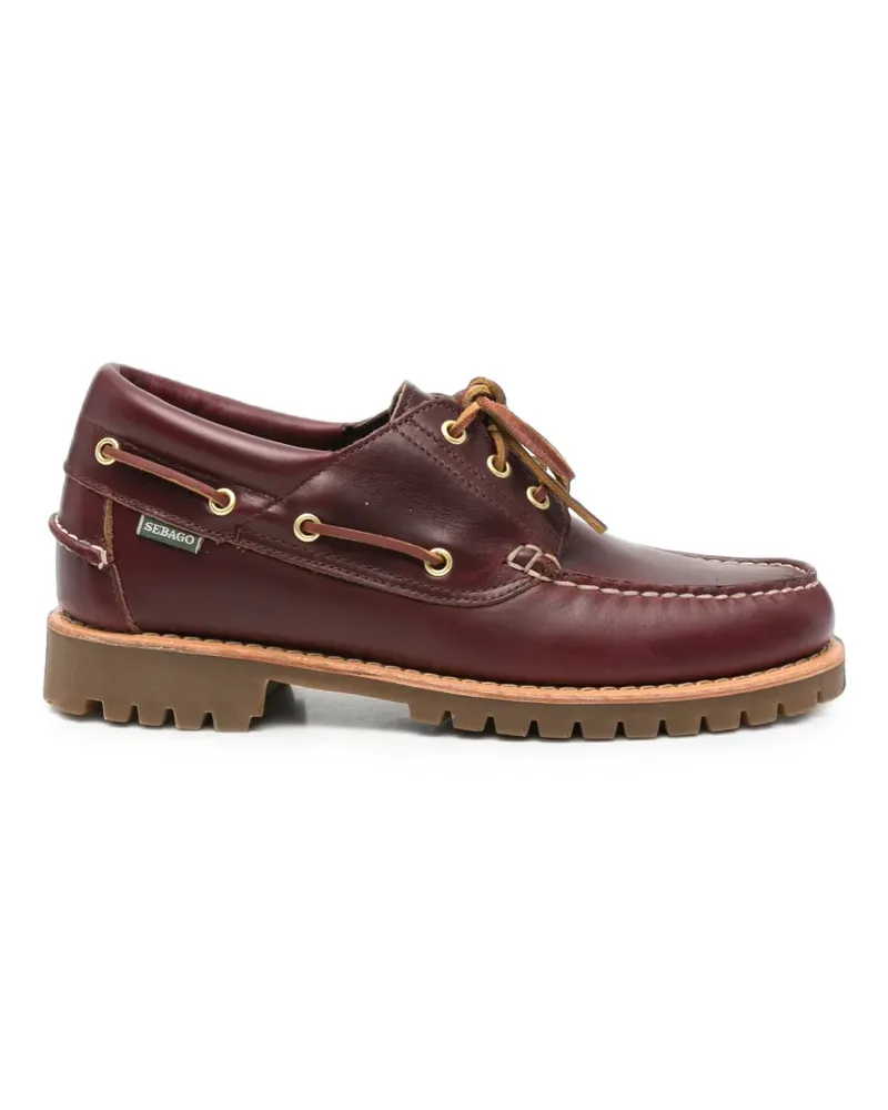 Sebago Acadia Premium Segelschuhe - Rot Rot
