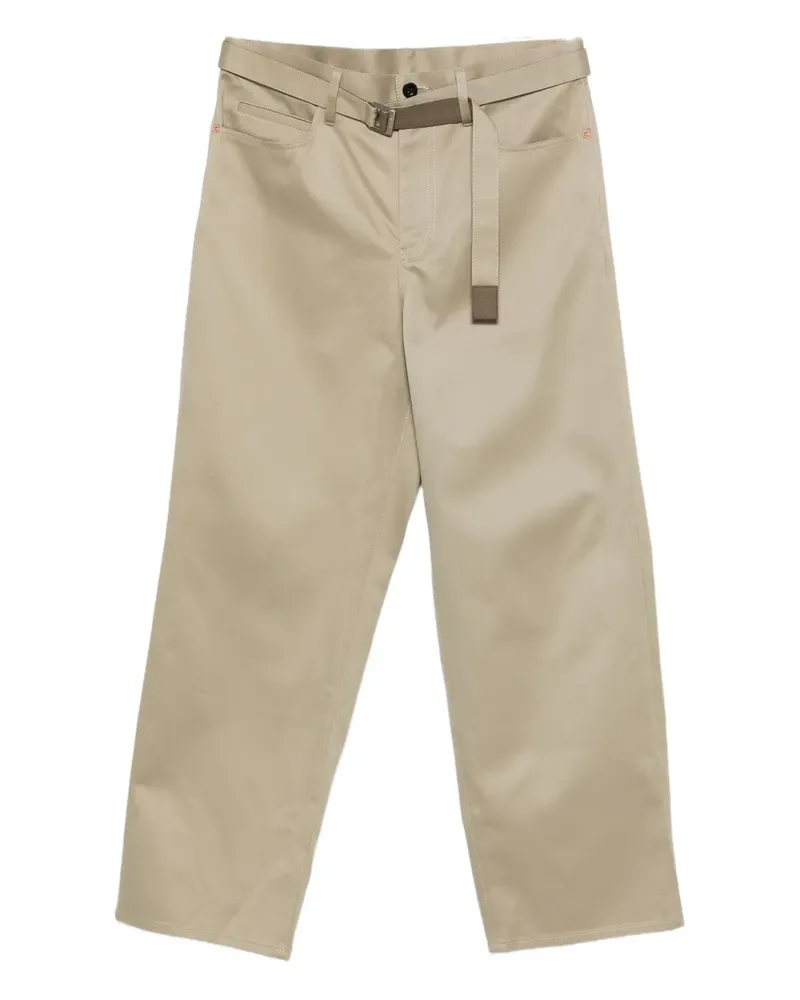 Sacai Hose mit Gürtel - Nude Nude