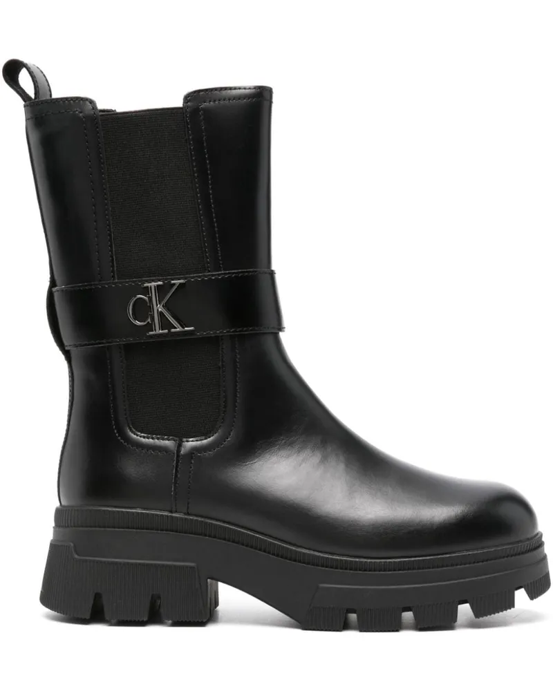 Calvin Klein Klassische Chelsea-Boots Schwarz