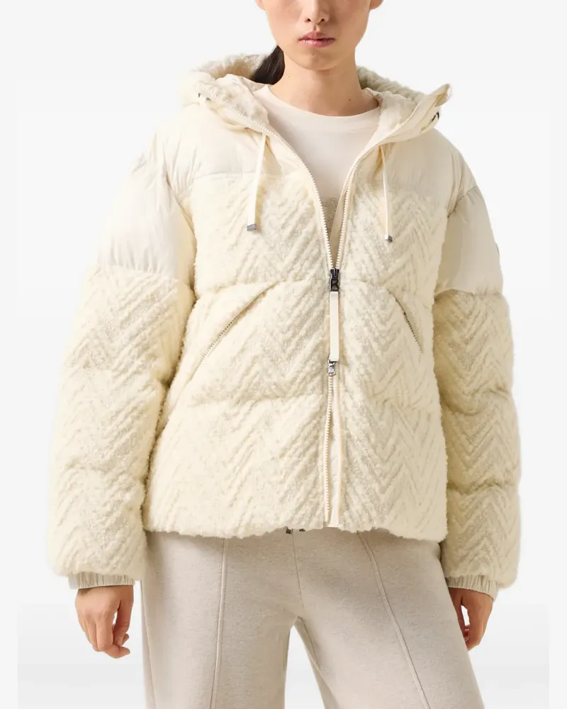 Bogner Vienna Jacke mit Chevron-Steppung - Weiß Weiß