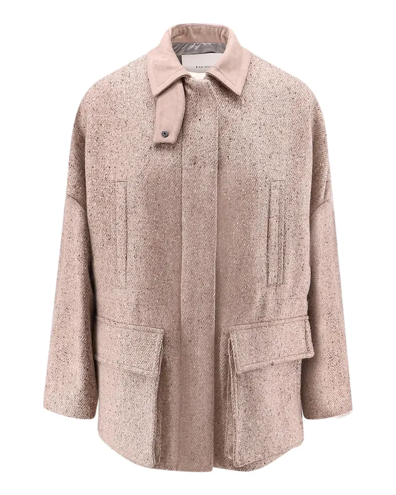 Hevò Casteldelmonte Oversized-Jacke - Nude Nude