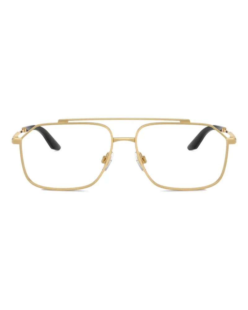Dolce & Gabbana geometric-frame glasses - Gold Gold