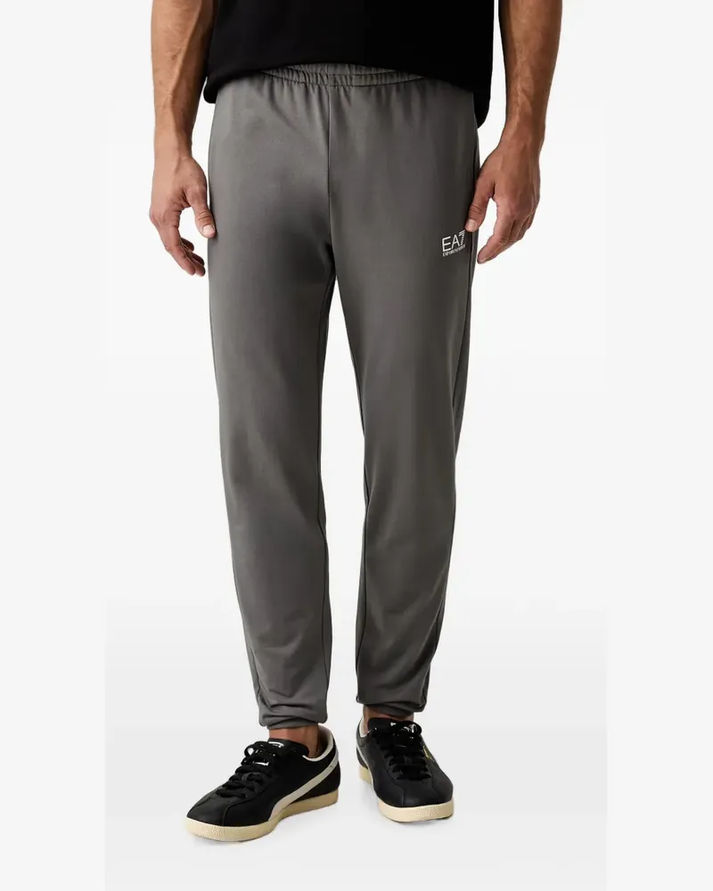 EA7 logo-print track pants - Grau Grau