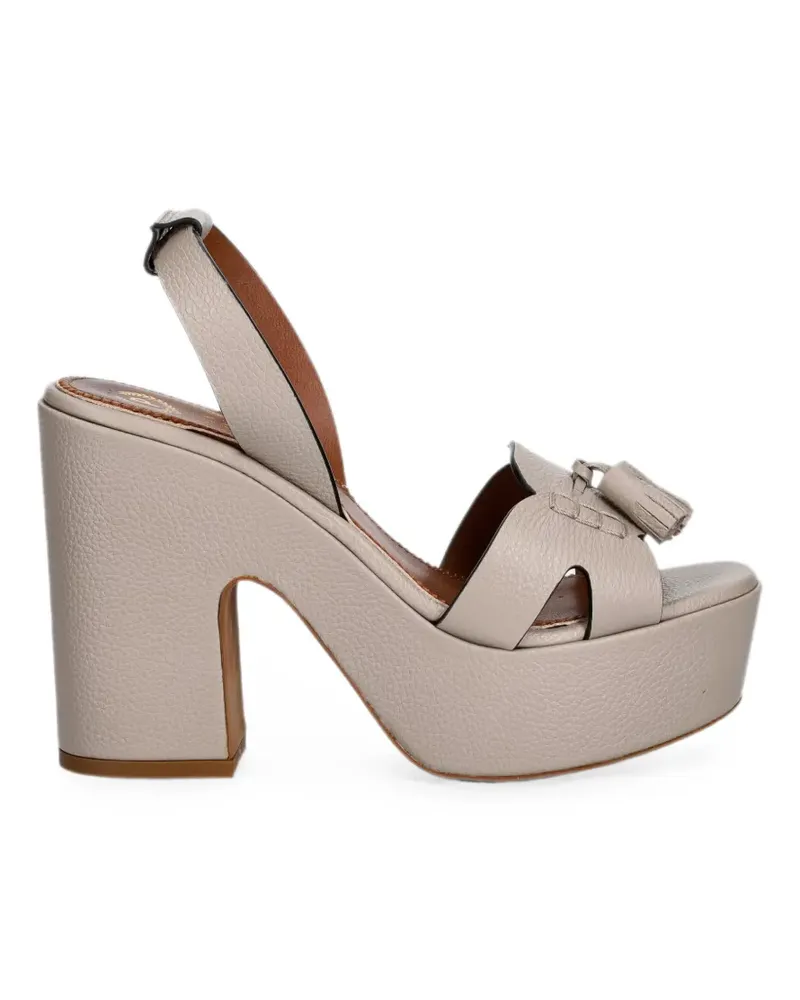 Pollini Sandalen mit Quasten - Grau Grau