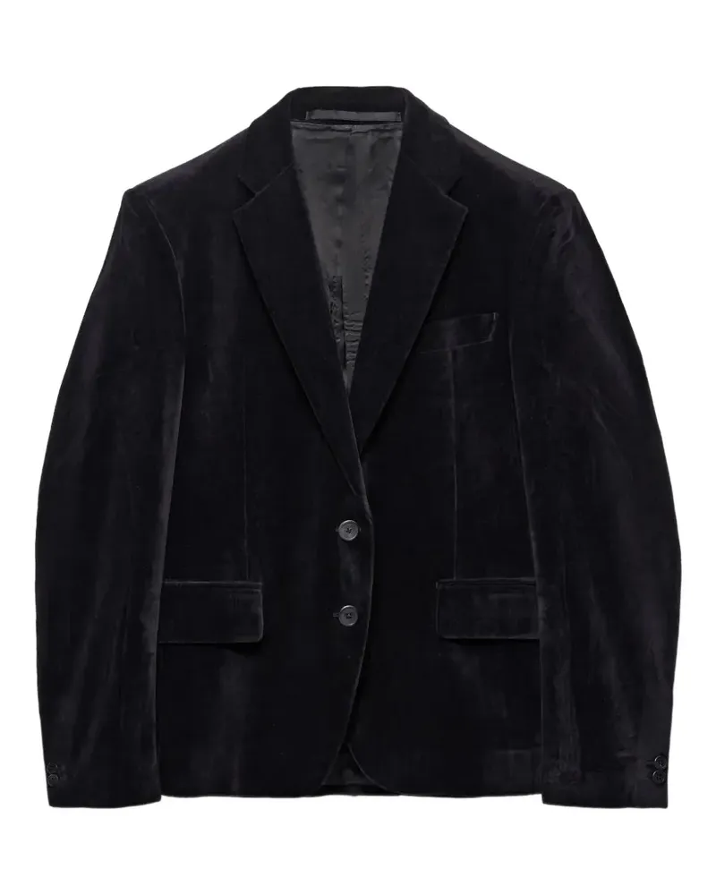 Prada Blazer aus Samt - Schwarz Schwarz