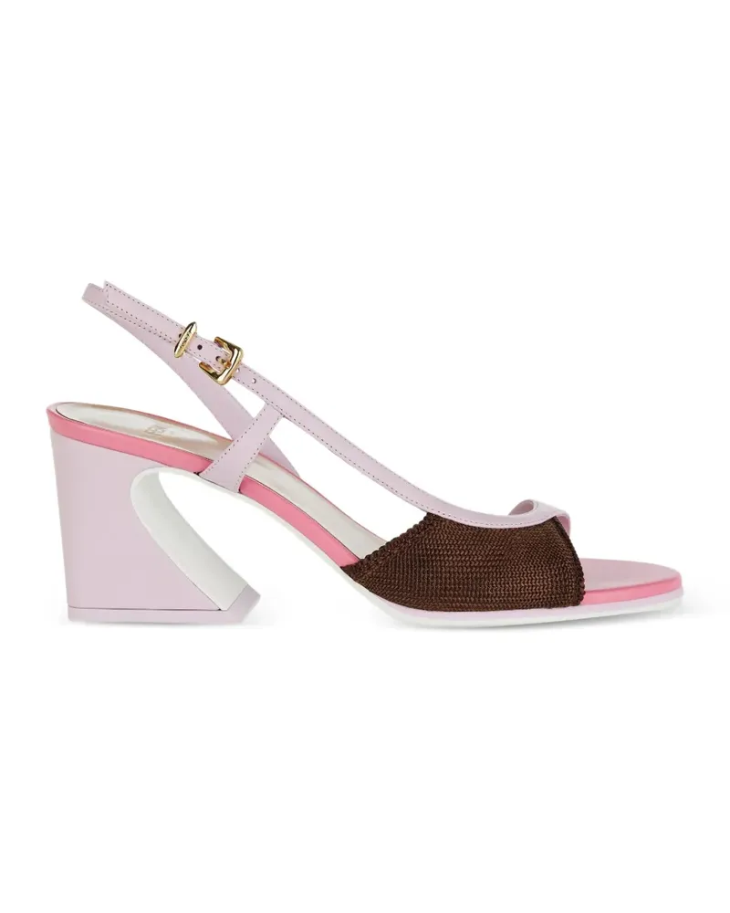 Fendi Asymmetrische Arco Sandalen - Rosa Rosa