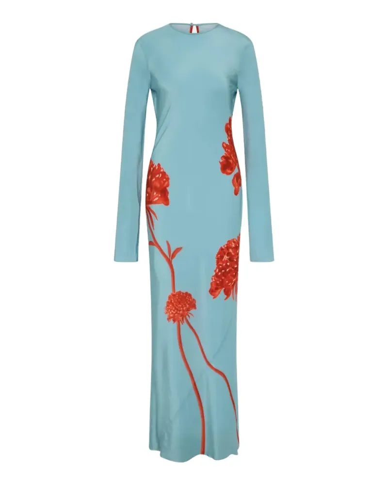 SIR Amelie long sleeve maxi dress - Blau Blau