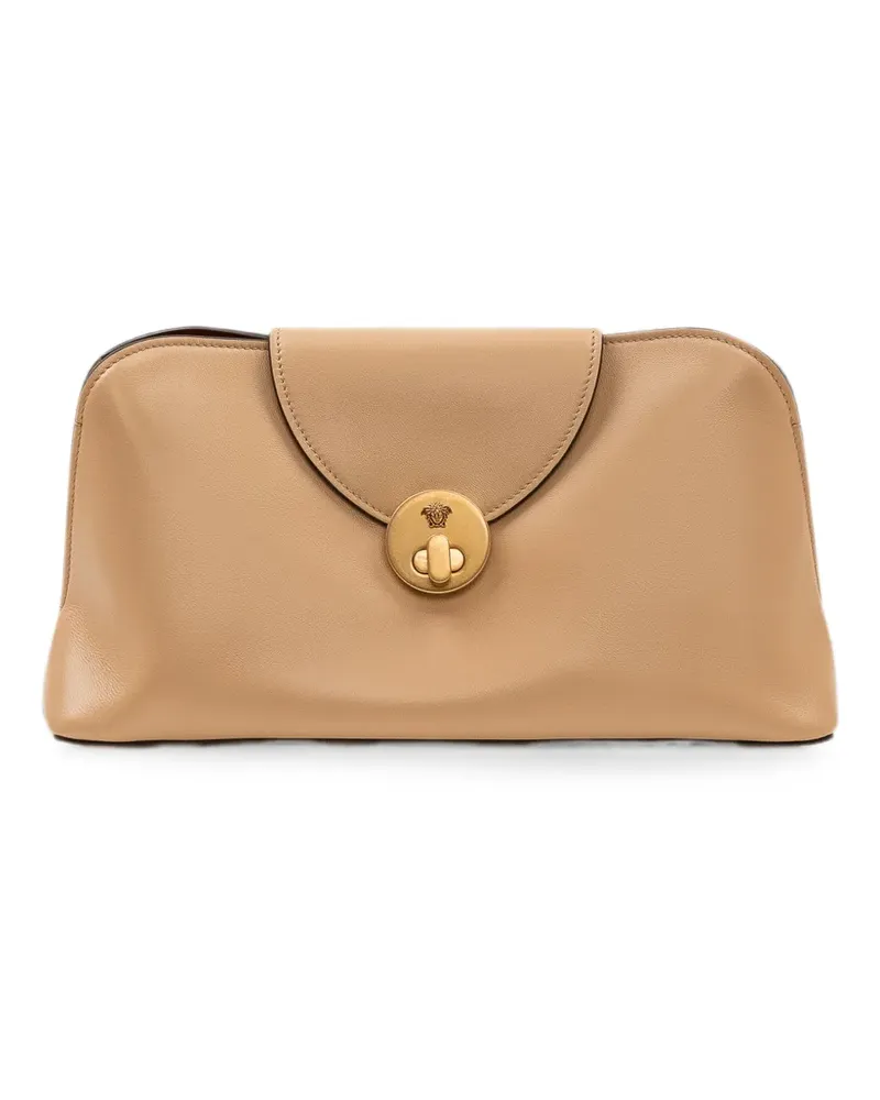 Versace Medusa-plaque shoulder bag - Nude Nude