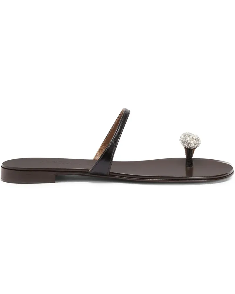 Giuseppe Zanotti Icon Ring Sandalen - Schwarz Schwarz
