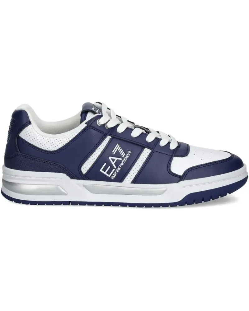 EA7 Sneakers aus Leder - Blau Blau