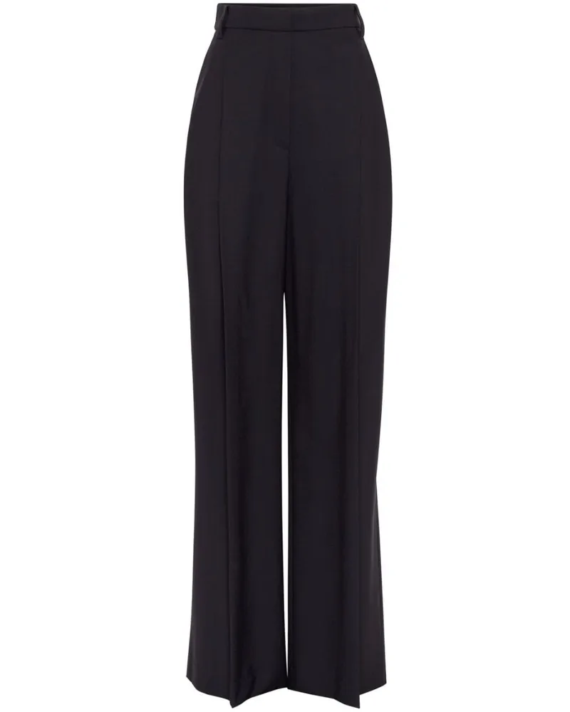 Brunello Cucinelli Plisseehose mit weitem Bein - Schwarz Schwarz