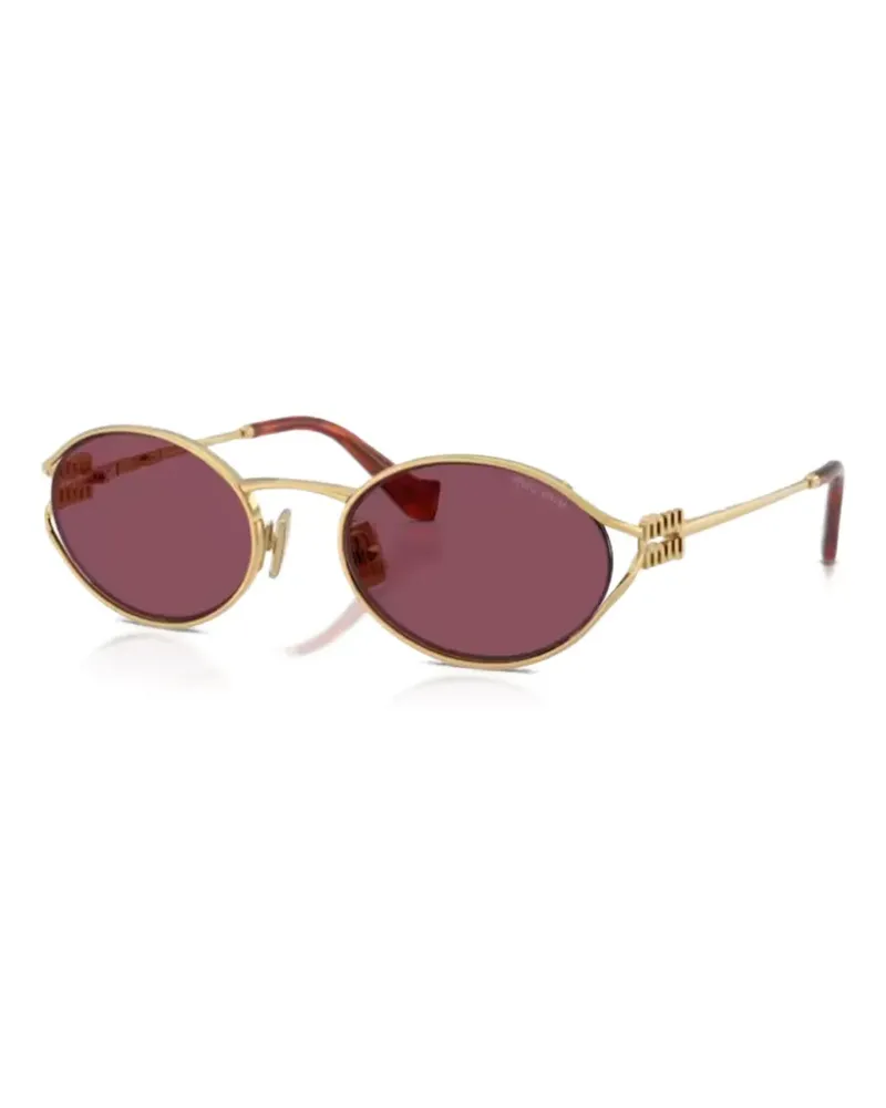 Miu Miu round-frame sunglasses - Gold Gold