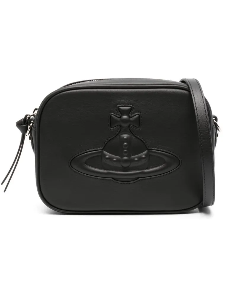 Vivienne Westwood Umhängetasche mit Orb-Prägung - Schwarz Schwarz