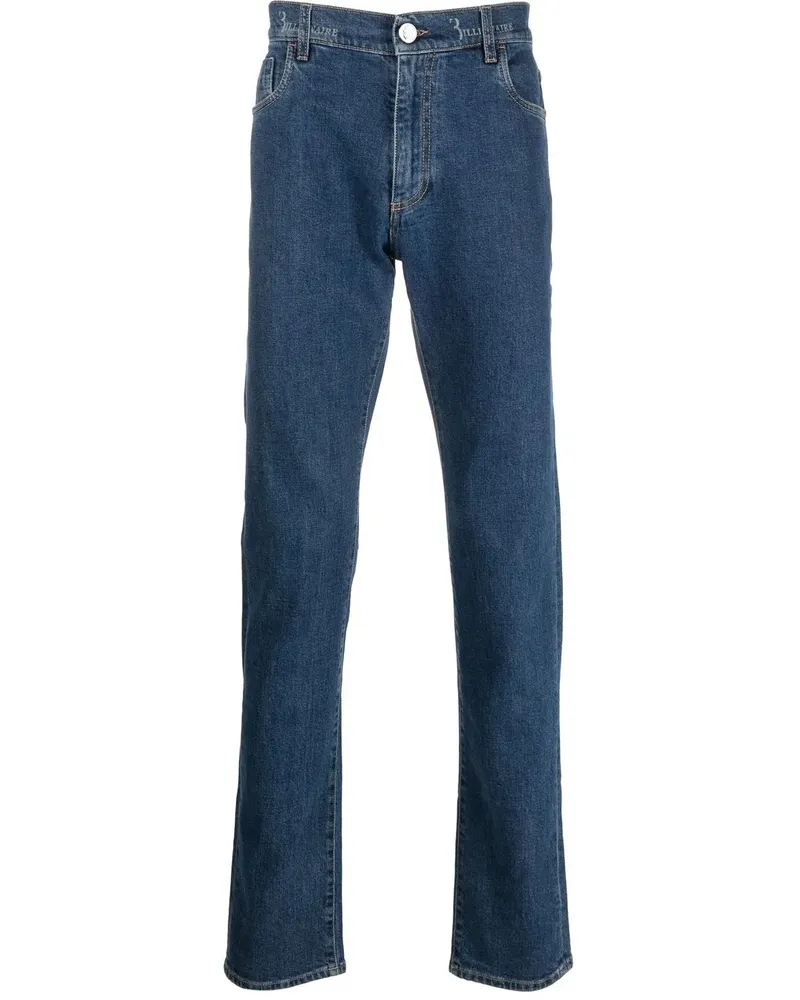 Billionaire Gerade Jeans mit Logo-Bund - Blau Blau