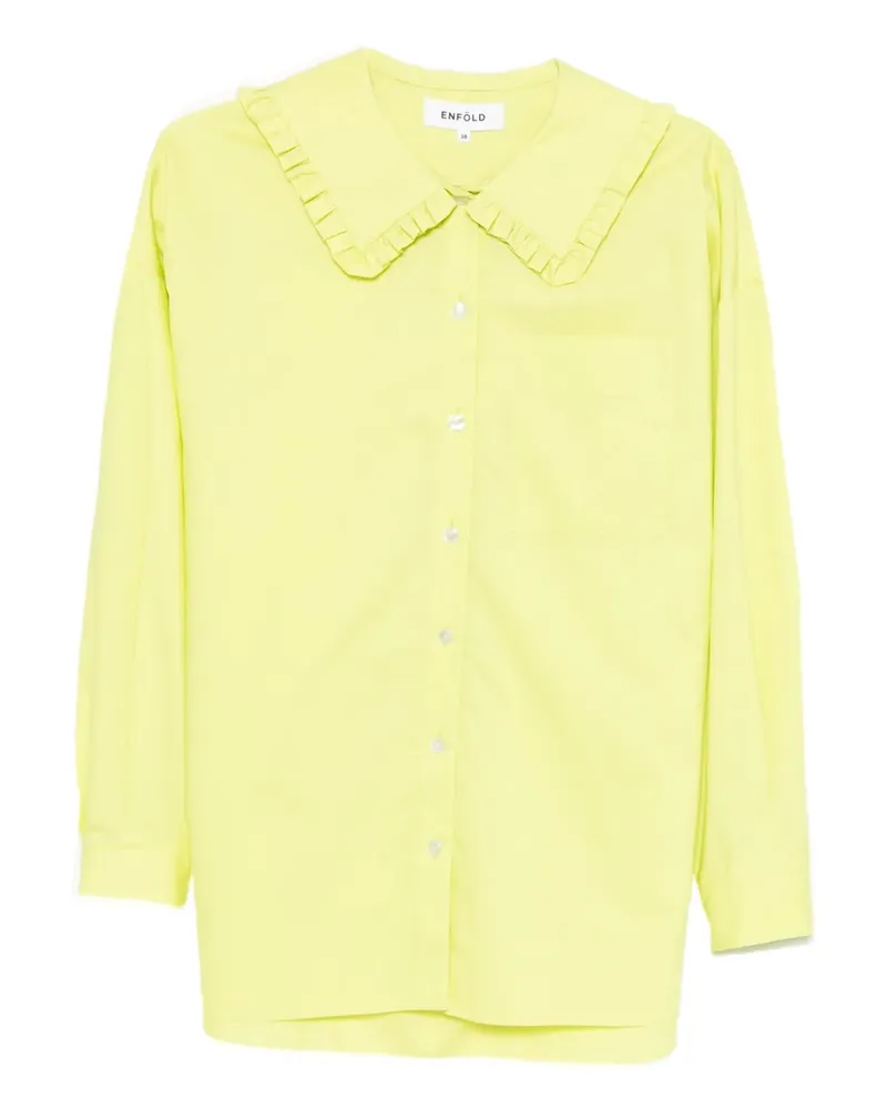 ENFÖLD ruffled-collar shirt - Gelb Gelb