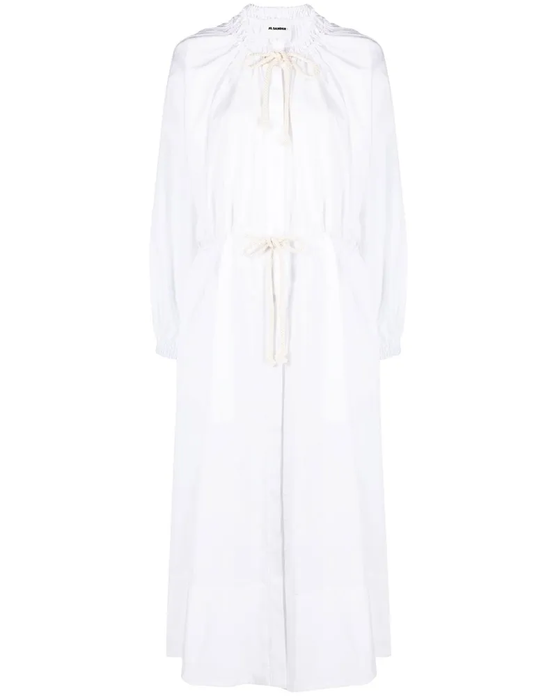 Jil Sander Klassisches Kleid - Weiß Weiß