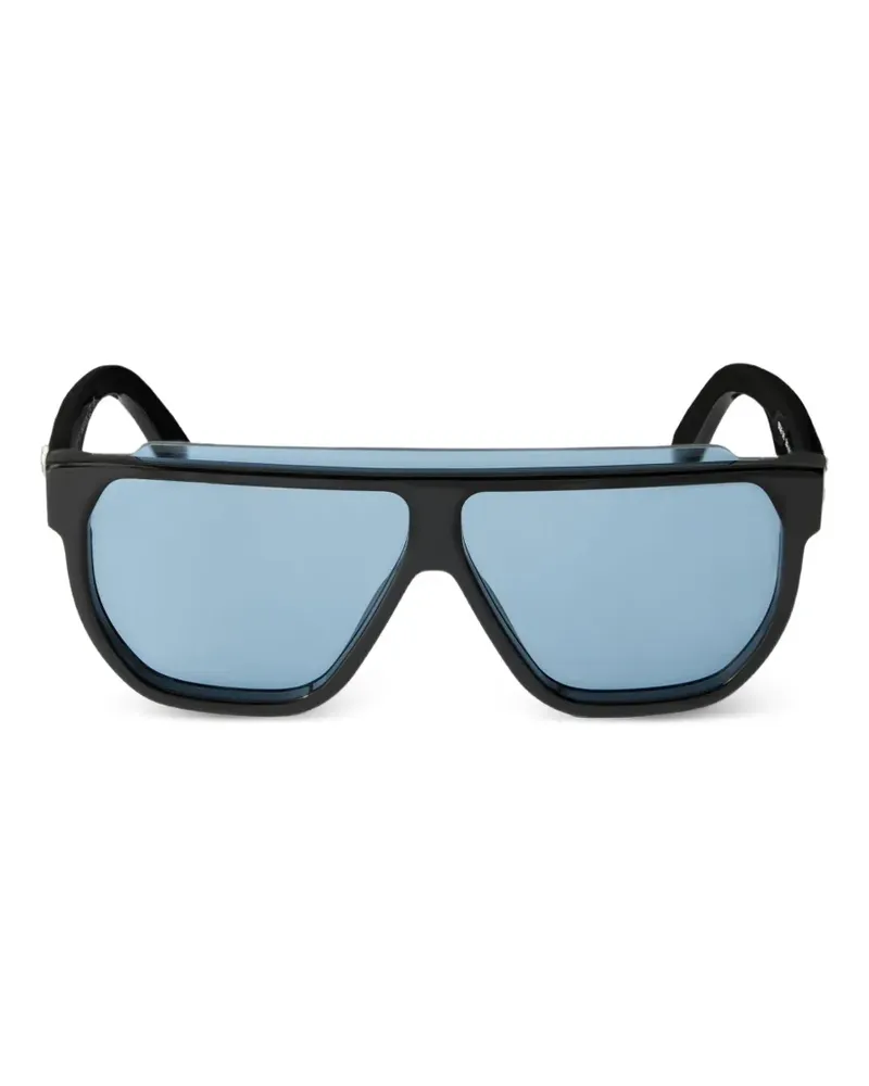 OFF-WHITE Earth geometric-frame sunglasses - Schwarz Schwarz
