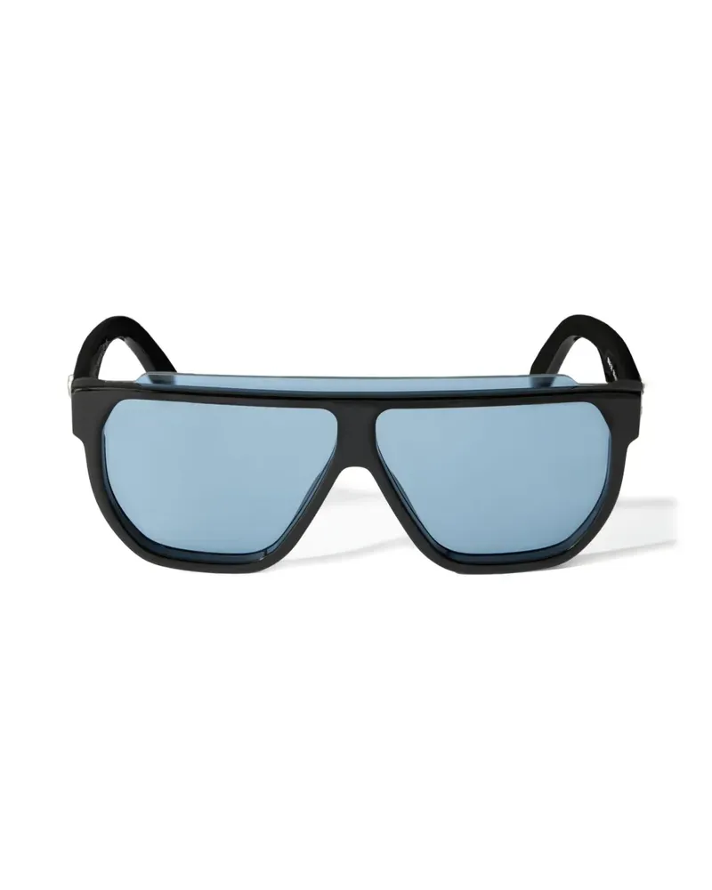 OFF-WHITE Earth geometric-frame sunglasses - Schwarz Schwarz