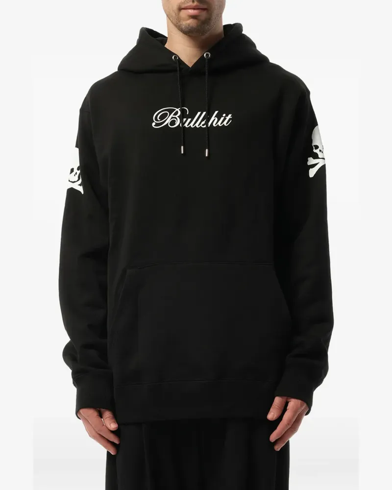 Mastermind Japan skull-print drawstring hoodie - Schwarz Schwarz