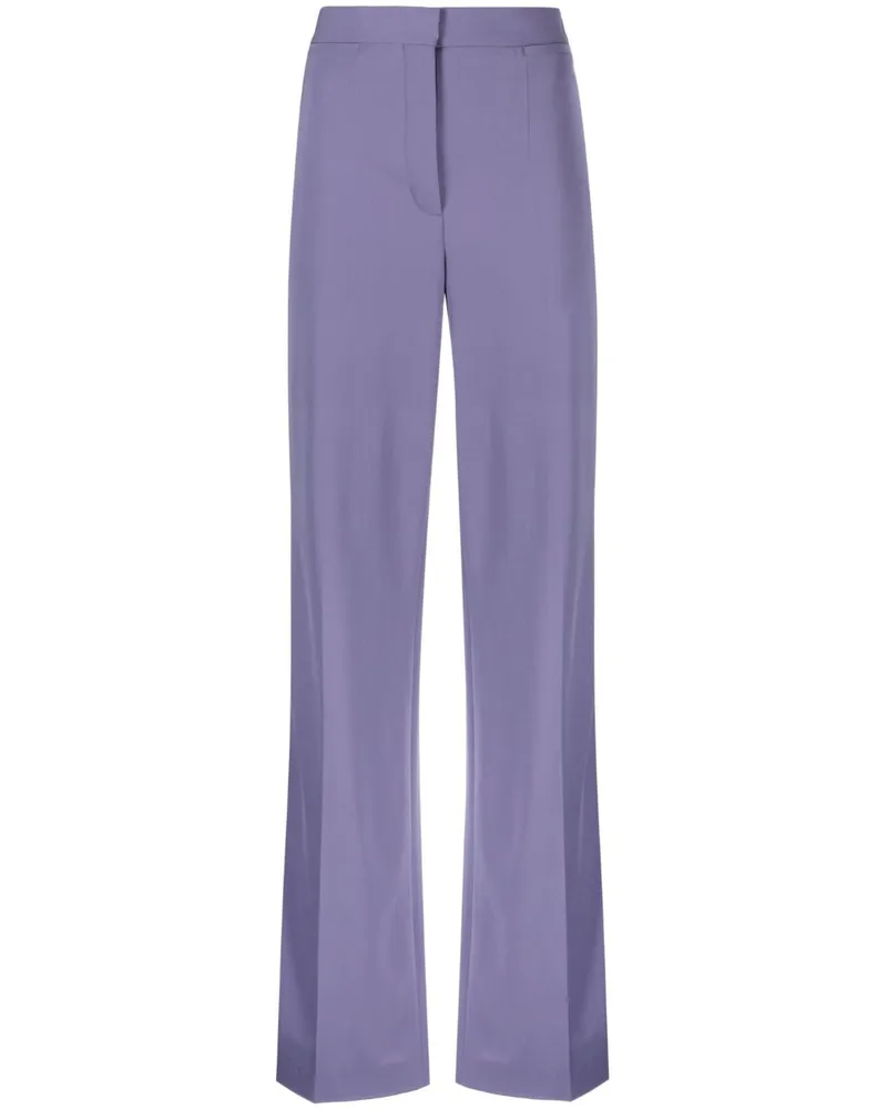 Stella McCartney High-Waist-Hose mit weitem Bein - Violett Violett
