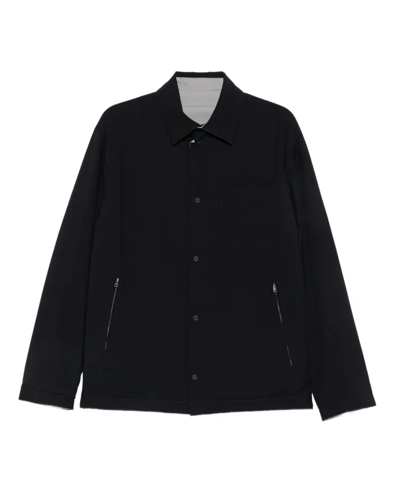 Herno Wendbare Jacke mit Druckknopf - Blau Blau